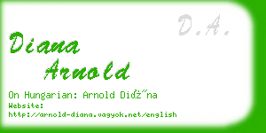 diana arnold business card